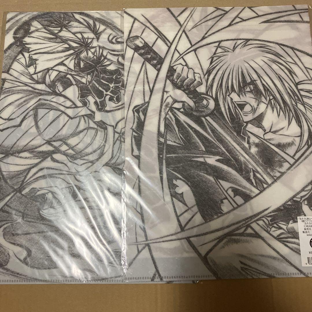 Amazon.co.jp: るろうに剣心展 クリアファイル 剣闘図 るろ剣 志々雄